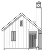 Lake House Plan Rear Elevation - Cozy Point Farmhouse Cottage 180D-0020 | House Plans and More