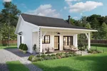 Vacation House Plan Front of House 180D-0021