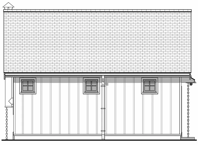 Modern Farmhouse Plan Rear Elevation - Bay Tree Country Cottage 180D-0021 | House Plans and More