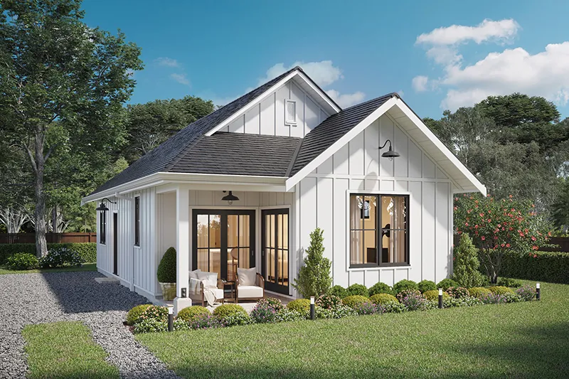 Modern Farmhouse Plan Front of Home - Rigby Modern Cottage 180D-0022 | House Plans and More