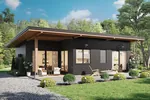 Ranch House Plan Front of House 180D-0024