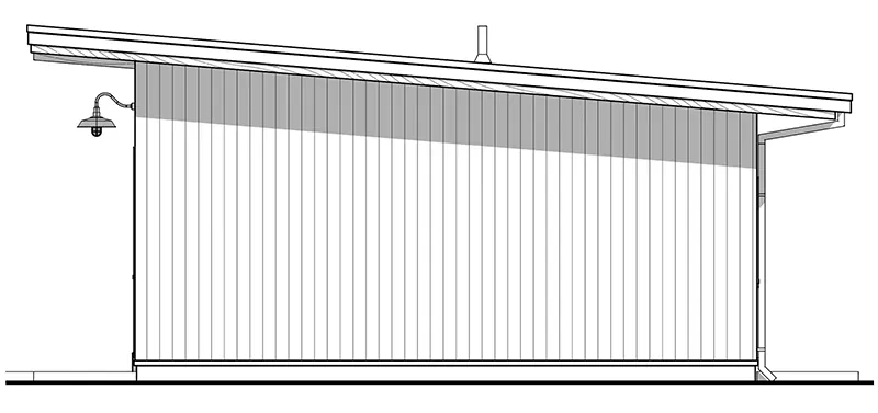 Vacation House Plan Right Elevation - New River Modern Cabin 180D-0024 | House Plans and More