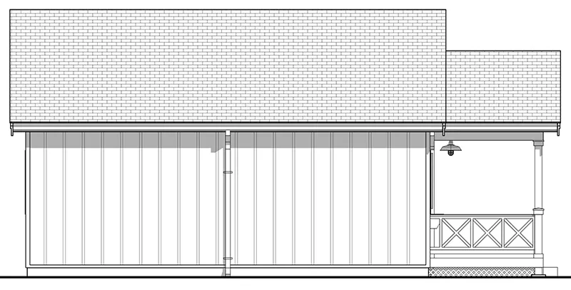 Cabin & Cottage House Plan Left Elevation - Lilyfield Country Cottage 180D-0025 | House Plans and More