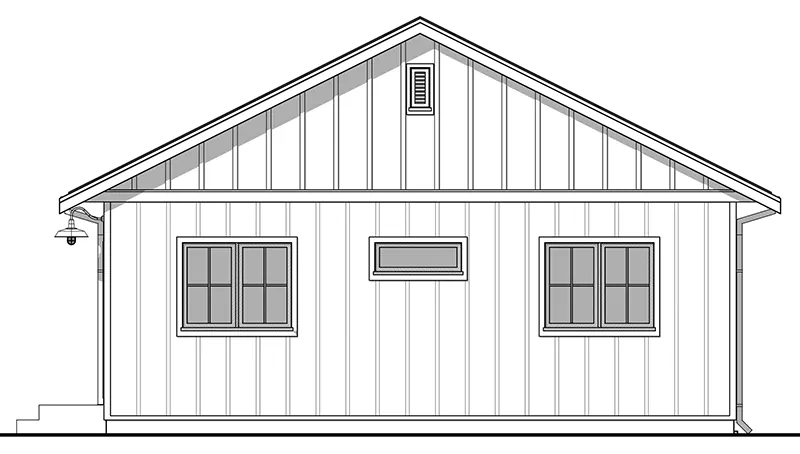 Cabin & Cottage House Plan Rear Elevation - Lilyfield Country Cottage 180D-0025 | House Plans and More