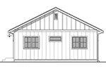 Cabin & Cottage House Plan Rear Elevation - Lilyfield Country Cottage 180D-0025 | House Plans and More