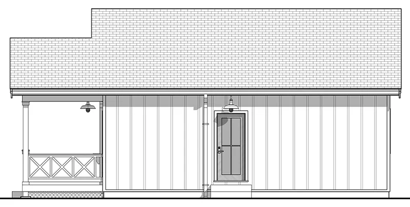 Cabin & Cottage House Plan Right Elevation - Lilyfield Country Cottage 180D-0025 | House Plans and More