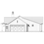 Country House Plan Right Elevation - Ladybug Lane Modern Farmhouse 180D-0054 | House Plans and More