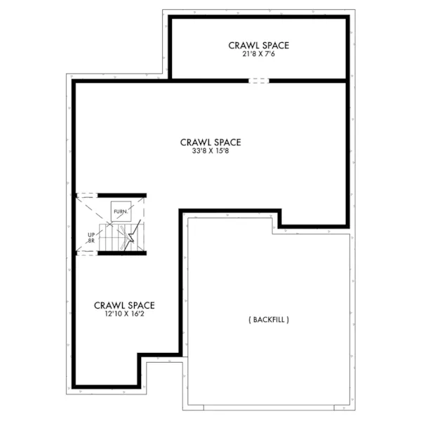 Modern House Plan Lower Level Floor - Boylan Modern Home 180D-0063 | House Plans and More