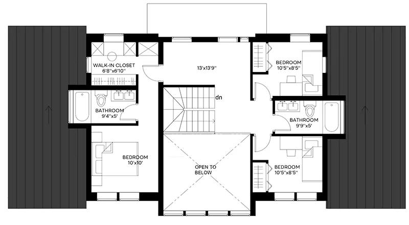 Vacation House Plan Second Floor - 181D-0008 | House Plans and More