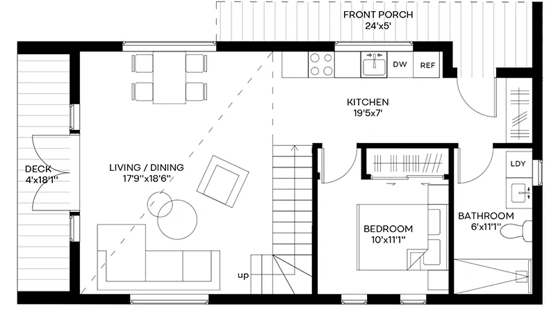 Beach & Coastal House Plan First Floor - 181D-0009 | House Plans and More