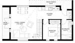 Beach & Coastal House Plan First Floor - 181D-0009 | House Plans and More