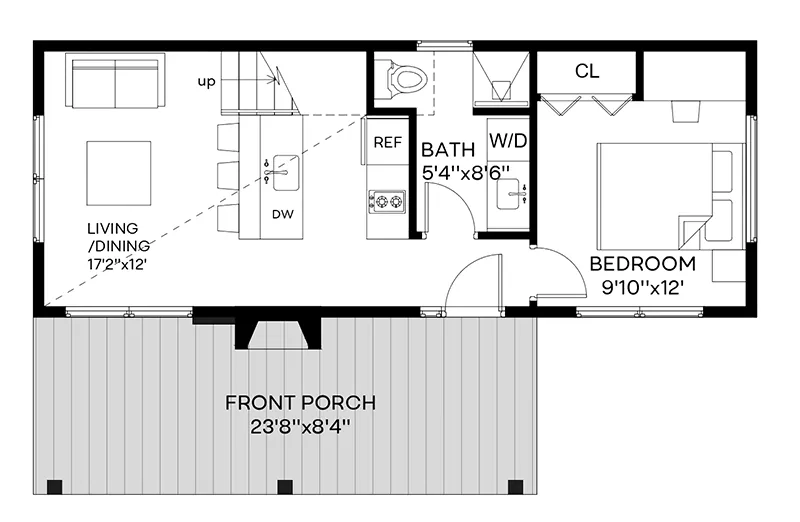 Rustic House Plan First Floor - 181D-0012 | House Plans and More