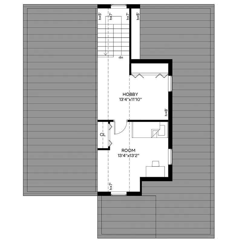 Rustic House Plan Third Floor - 181D-0013 | House Plans and More