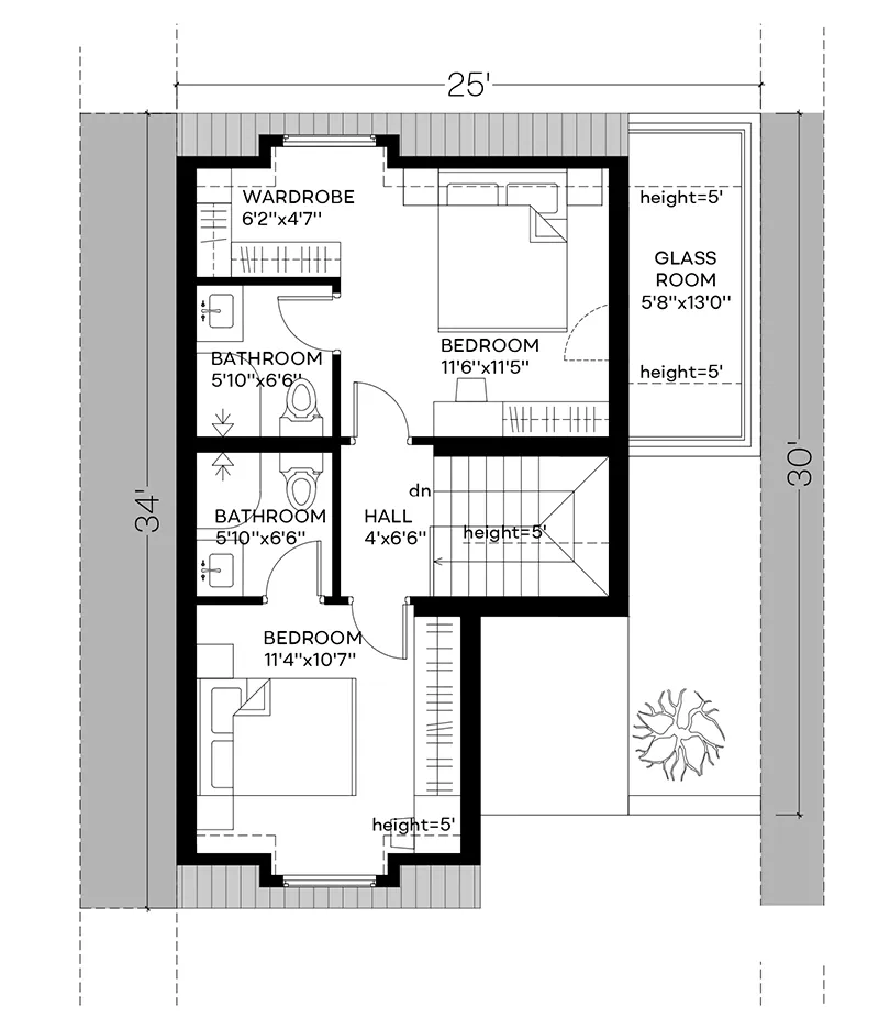 European House Plan Third Floor - 181D-0014 | House Plans and More