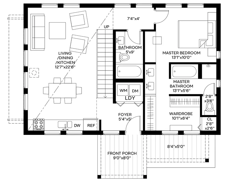 Vacation House Plan First Floor - 181D-0015 | House Plans and More