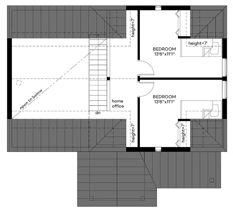 Vacation House Plan Second Floor - 181D-0015 | House Plans and More