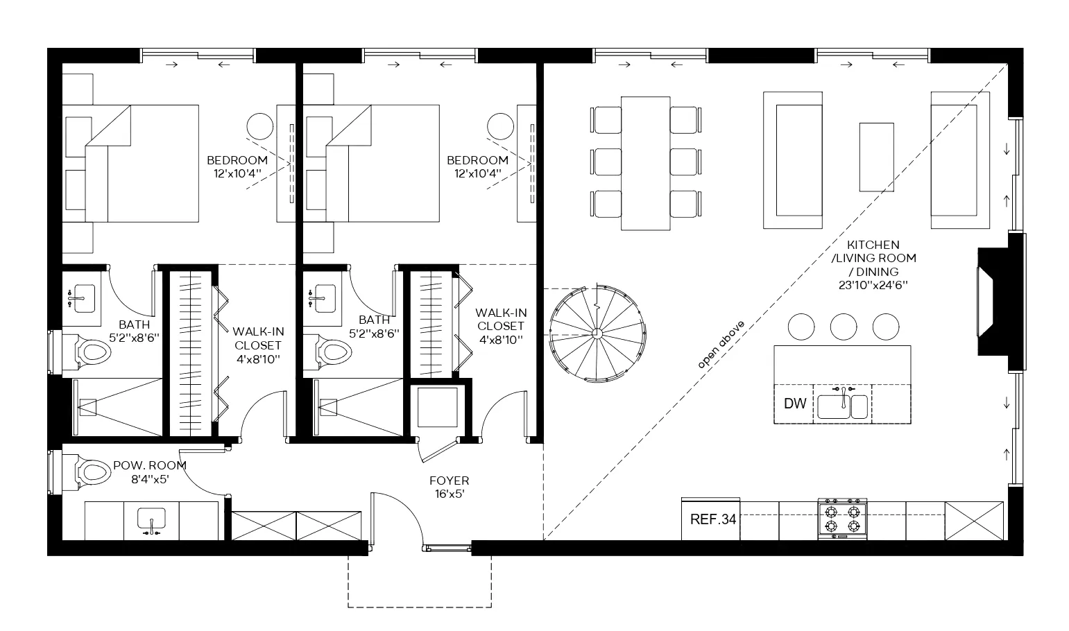 Vacation House Plan First Floor - 181D-0017 | House Plans and More