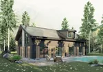 Rustic House Plan Front of House 181D-0017