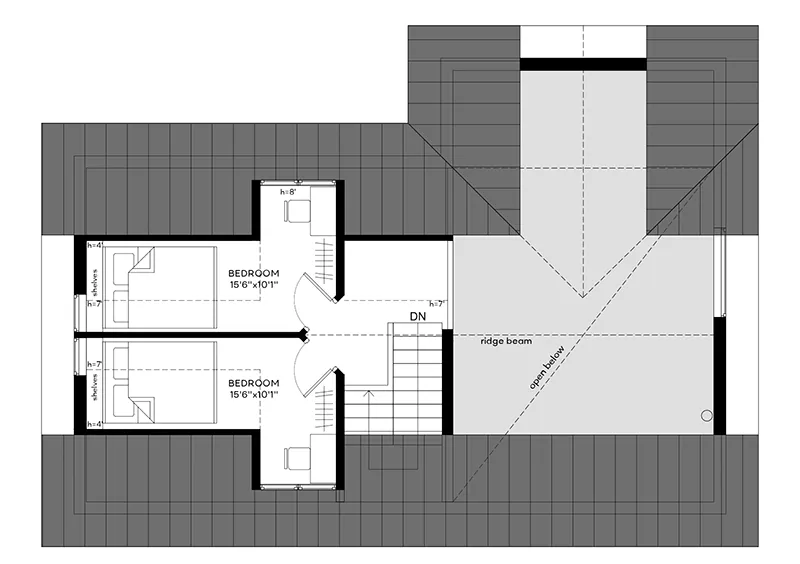 Country French House Plan Second Floor - 181D-0018 | House Plans and More