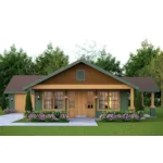Beach & Coastal House Plan Front of House 183D-0005