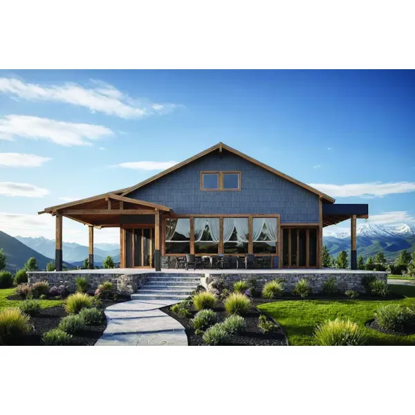 Huge Vaulted Covered Porch