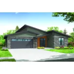 Contemporary House Plan Front of House 183D-0011