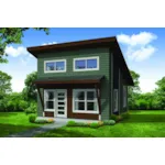 Saltbox House Plan Front of House 183D-0013
