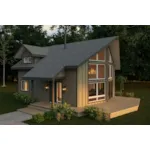 A-Frame House Plan Front of House 183D-0025