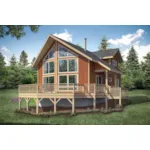 Beach & Coastal House Plan Front of House 183D-0043