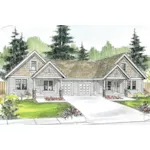 Craftsman House Plan Front of House 183D-0050