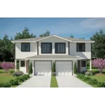 Multi-Family House Plan Front of House 183D-0052