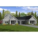 Arts & Crafts House Plan Front of House 183D-0054