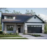 Bungalow House Plan Front of House 183D-0058