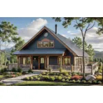 Bungalow House Plan Front of House 183D-0070