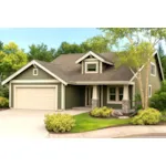 Bungalow House Plan Front of House 183D-0076
