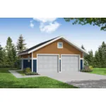 Building Plans Front of House 184D-6000