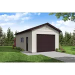 Building Plans Front of House 184D-6001
