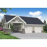 Building Plans Front of House 184D-6004