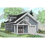 Building Plans Front of House 184D-6005