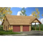 Building Plans Front of House 184D-6017