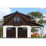 Building Plans Front of House 184D-6021