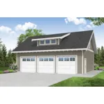 Building Plans Front of House 184D-6036