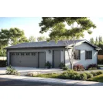 Building Plans Front of House 184D-6047