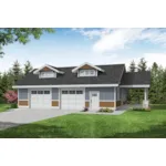Building Plans Front of House 184D-7503