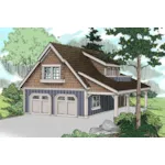 Building Plans Front of House 184D-7509