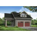 Building Plans Front of House 184D-7510