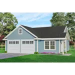 Building Plans Front of House 184D-7531