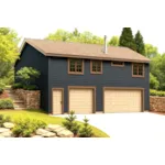 Building Plans Front of House 184D-7533