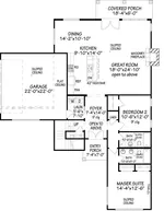 Contemporary House Plan First Floor - Sunside View Modern Home 155D-0018 - Shop House Plans and More