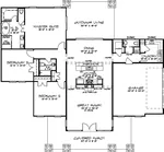 Contemporary House Plan First Floor - Nelcrest Place Modern Home 155D-0021 - Shop House Plans and More